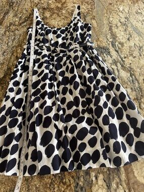 J. Crew Black and White Polka Dot Mini Dress